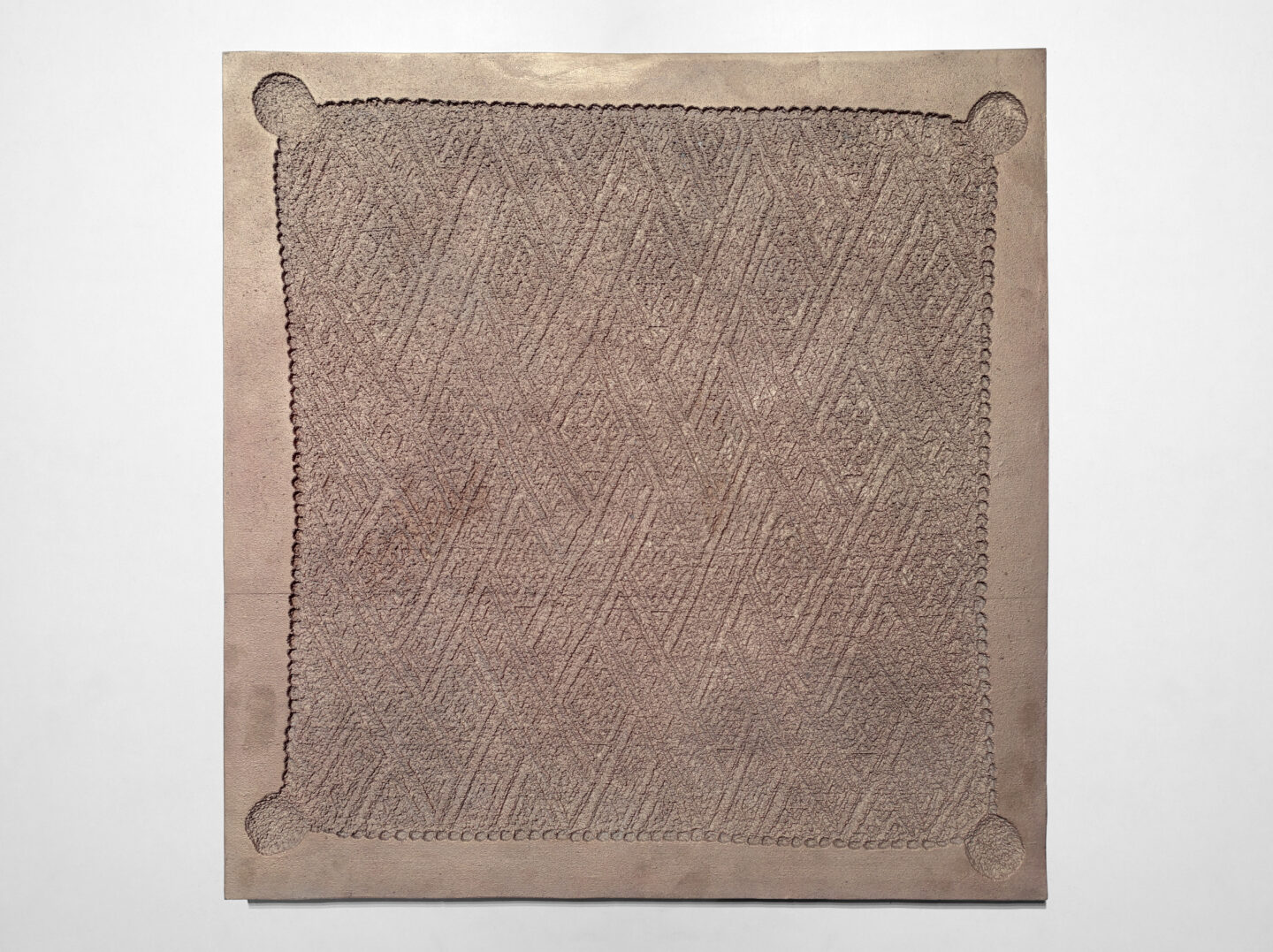Negativo de um tecido de luxo congolês em cobre.